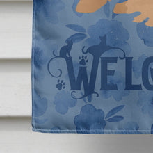 Load image into Gallery viewer, Selkirk Rex Cat Welcome Flag Canvas House Size CK5056CHF