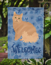 Load image into Gallery viewer, Selkirk Rex Cat Welcome Garden Flag - Outdoor Decorative Yard Flag CK5056GF