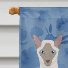 Load image into Gallery viewer, Siamese Modern Cat Welcome Flag Canvas House Size CK5058CHF