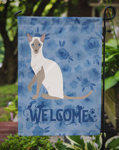 Load image into Gallery viewer, Siamese Modern Cat Welcome Garden Flag - Outdoor Decorative Yard Flag CK5058GF