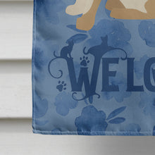 Load image into Gallery viewer, Singapura Cat Welcome Flag Canvas House Size CK5061CHF