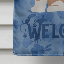 Load image into Gallery viewer, Snowshoe #2 Cat Welcome Flag Canvas House Size CK5064CHF