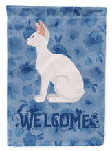 Load image into Gallery viewer, Sphynx #3 Cat Welcome Flag Canvas House Size CK5068CHF