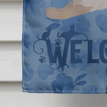 Load image into Gallery viewer, Thai Lilac Cat Welcome Flag Canvas House Size CK5070CHF