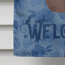 Load image into Gallery viewer, York Chocolate Cat Welcome Flag Canvas House Size CK5076CHF