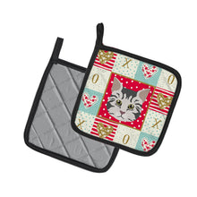 Load image into Gallery viewer, American Bobtail Cat Love Pot Holders - Set of 2 - Heat-Resistant Kitchen Essentials CK5079PTHD