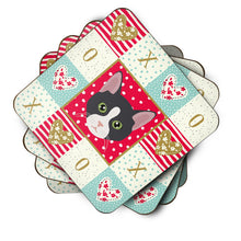 Load image into Gallery viewer, American Polydactyl Cat Love Coasters - Set of 4 Lightweight Foam, Absorbent Drink Coasters  CK5081FC