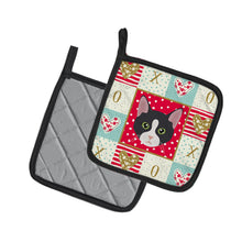 Load image into Gallery viewer, American Polydactyl Cat Love Pot Holders - Set of 2 - Heat-Resistant Kitchen Essentials CK5081PTHD