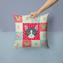 Load image into Gallery viewer, American Polydactyl Cat Love Throw Pillow - 14x14 Decorative Pillow – Art for Your Home &amp; Patio CK5081PW1414