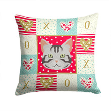 Load image into Gallery viewer, American Shorthair Cat Love Throw Pillow - 14x14 Decorative Pillow – Art for Your Home &amp; Patio CK5082PW1414