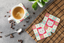 Load image into Gallery viewer, Asian Semi Longhaired Cat Love Coasters - Set of 4 Lightweight Foam, Absorbent Drink Coasters  CK5085FC