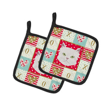 Load image into Gallery viewer, Asian Semi Longhaired Cat Love Pot Holders - Set of 2 - Heat-Resistant Kitchen Essentials CK5085PTHD