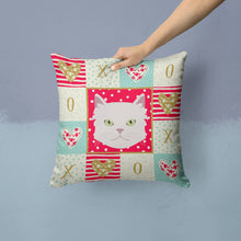Load image into Gallery viewer, Asian Semi Longhaired Cat Love Throw Pillow - 14x14 Decorative Pillow – Art for Your Home &amp; Patio CK5085PW1414