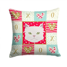 Load image into Gallery viewer, Asian Semi Longhaired Cat Love Throw Pillow - 14x14 Decorative Pillow – Art for Your Home &amp; Patio CK5085PW1414