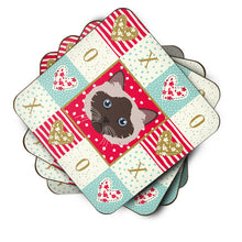 Load image into Gallery viewer, Birman Cat Love Coasters - Set of 4 Lightweight Foam, Absorbent Drink Coasters  CK5090FC