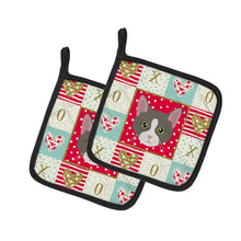 Load image into Gallery viewer, Brazilian Shorthair Cat Love Pot Holders - Set of 2 - Heat-Resistant Kitchen Essentials CK5092PTHD