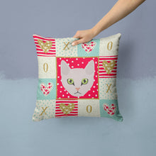 Load image into Gallery viewer, Burmilla Cat Love Throw Pillow - 14x14 Decorative Pillow – Art for Your Home &amp; Patio CK5097PW1414
