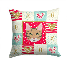 Load image into Gallery viewer, California Spangled Cat Love Throw Pillow - 14x14 Decorative Pillow – Art for Your Home &amp; Patio CK5098PW1414