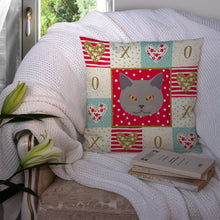 Load image into Gallery viewer, Chartreux Cat Love Throw Pillow - 14x14 Decorative Pillow – Art for Your Home &amp; Patio CK5100PW1414