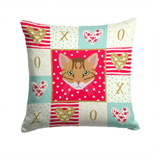 Load image into Gallery viewer, Cheetoh Cat Love Throw Pillow - 14x14 Decorative Pillow – Art for Your Home &amp; Patio CK5102PW1414