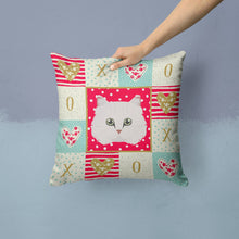 Load image into Gallery viewer, Chinchilla Persian Longhair Cat Love Throw Pillow - 14x14 Decorative Pillow – Art for Your Home &amp; Patio CK5103PW1414