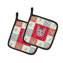 Load image into Gallery viewer, Egyptian Mau Cat Love Pot Holders - Set of 2 - Heat-Resistant Kitchen Essentials CK5114PTHD