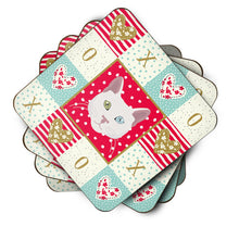 Load image into Gallery viewer, Khao Manee Cat Love Coasters - Set of 4 Lightweight Foam, Absorbent Drink Coasters  CK5123FC
