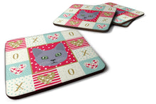 Load image into Gallery viewer, Korat Cat Love Coasters - Set of 4 Lightweight Foam, Absorbent Drink Coasters  CK5124FC