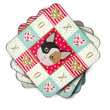Load image into Gallery viewer, Munchkin Cat Love Coasters - Set of 4 Lightweight Foam, Absorbent Drink Coasters  CK5134FC
