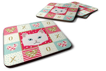 Load image into Gallery viewer, Napoleon Cat Love Coasters - Set of 4 Lightweight Foam, Absorbent Drink Coasters  CK5135FC