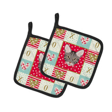 Load image into Gallery viewer, Ocicat Cat Love Pot Holders - Set of 2 - Heat-Resistant Kitchen Essentials CK5138PTHD