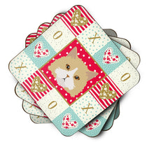 Load image into Gallery viewer, Oregon Rex Cat Love Coasters - Set of 4 Lightweight Foam, Absorbent Drink Coasters  CK5140FC