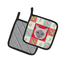 Load image into Gallery viewer, Owyhee Bob Cat Love Pot Holders - Set of 2 - Heat-Resistant Kitchen Essentials CK5144PTHD