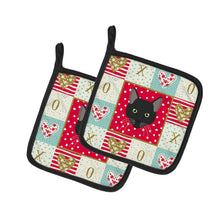 Load image into Gallery viewer, Pantherette Cat Love Pot Holders - Set of 2 - Heat-Resistant Kitchen Essentials CK5145PTHD