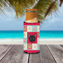 Load image into Gallery viewer, Russian White Black Cat   Hugger for slim cans CK5155MUK