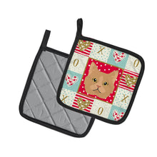 Load image into Gallery viewer, Selkirk Rex Cat Love Pot Holders - Set of 2 - Heat-Resistant Kitchen Essentials CK5160PTHD