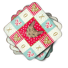 Load image into Gallery viewer, Sokoke Cat Love Coasters - Set of 4 Lightweight Foam, Absorbent Drink Coasters  CK5168FC