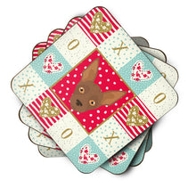 Load image into Gallery viewer, Abyssinian Sand Terrier Love Coasters - Set of 4 Lightweight Foam, Absorbent Drink Coasters  CK5179FC