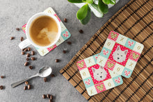Load image into Gallery viewer, Danish Spitz Love Coasters - Set of 4 Lightweight Foam, Absorbent Drink Coasters  CK5194FC