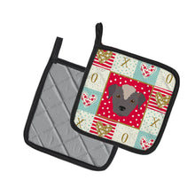Load image into Gallery viewer, Ecuadorian Hairless Dog Love Pot Holders - Set of 2 - Heat-Resistant Kitchen Essentials CK5195PTHD