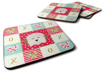 Load image into Gallery viewer, Havanese Dog Love Coasters - Set of 4 Lightweight Foam, Absorbent Drink Coasters  CK5205FC