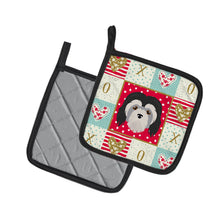Load image into Gallery viewer, Lowchen Little Lion Dog Love Pot Holders - Set of 2 - Heat-Resistant Kitchen Essentials CK5216PTHD