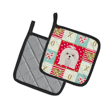 Load image into Gallery viewer, Maltese Love Pot Holders - Set of 2 - Heat-Resistant Kitchen Essentials CK5217PTHD