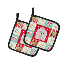Load image into Gallery viewer, Maltese Love Pot Holders - Set of 2 - Heat-Resistant Kitchen Essentials CK5217PTHD