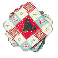 Load image into Gallery viewer, Manchester Toy Terrier Love Coasters - Set of 4 Lightweight Foam, Absorbent Drink Coasters  CK5218FC