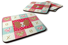 Load image into Gallery viewer, Papillon Love Coasters - Set of 4 Lightweight Foam, Absorbent Drink Coasters  CK5224FC