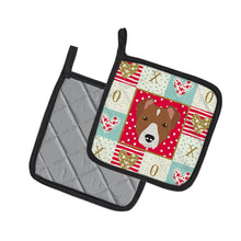 Load image into Gallery viewer, Rat Terrier Love Pot Holders - Set of 2 - Heat-Resistant Kitchen Essentials CK5232PTHD