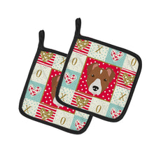 Load image into Gallery viewer, Rat Terrier Love Pot Holders - Set of 2 - Heat-Resistant Kitchen Essentials CK5232PTHD