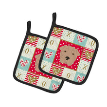Load image into Gallery viewer, Shar Pei Love Pot Holders - Set of 2 - Heat-Resistant Kitchen Essentials CK5237PTHD
