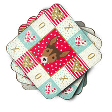 Load image into Gallery viewer, Tenterfield Terrier Love Coasters - Set of 4 Lightweight Foam, Absorbent Drink Coasters  CK5239FC